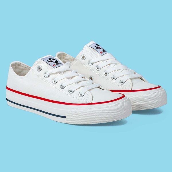 Tenis de Lona Vulcanizado HDROF Choclo Blanco tipo Converse